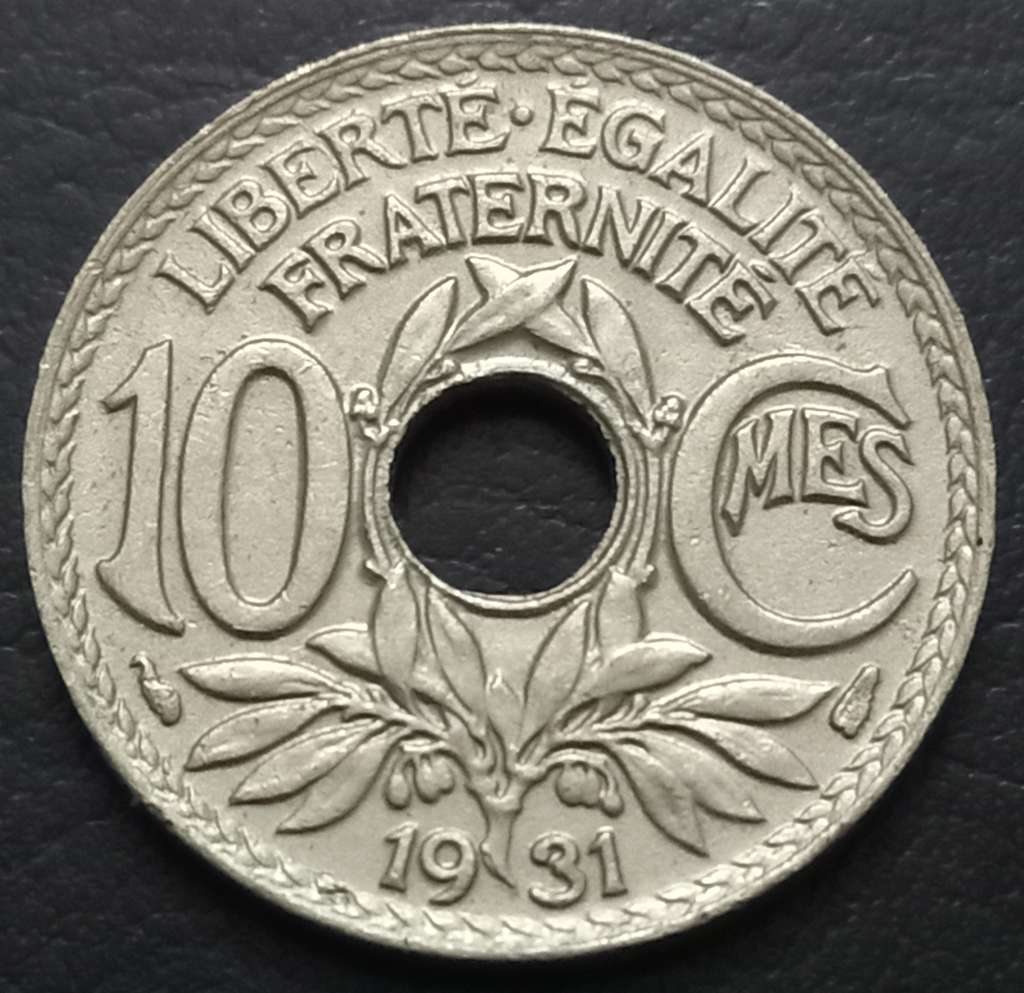France 10 Centime 1938 1939