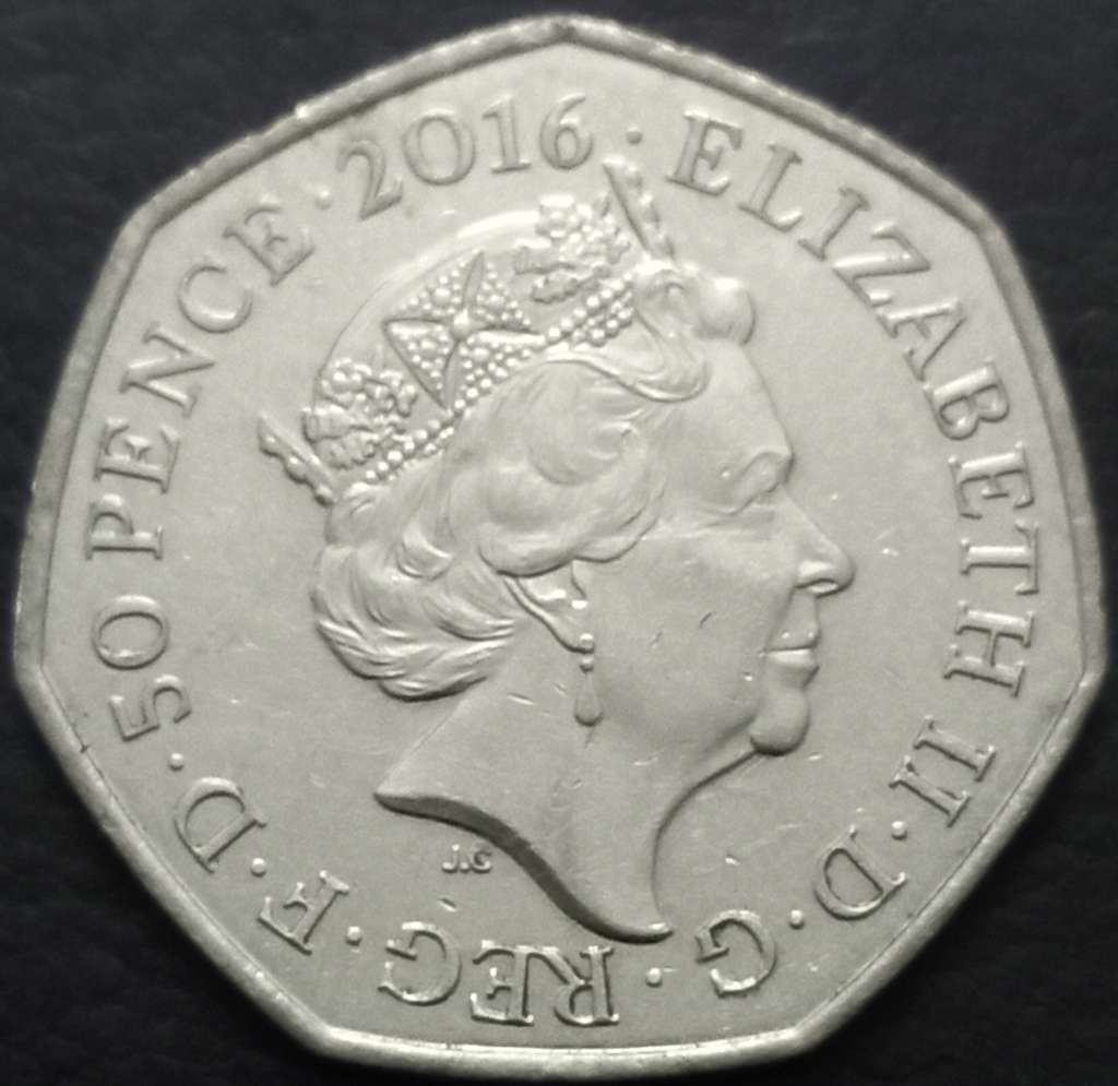 Great Britain 50 Penny 2016