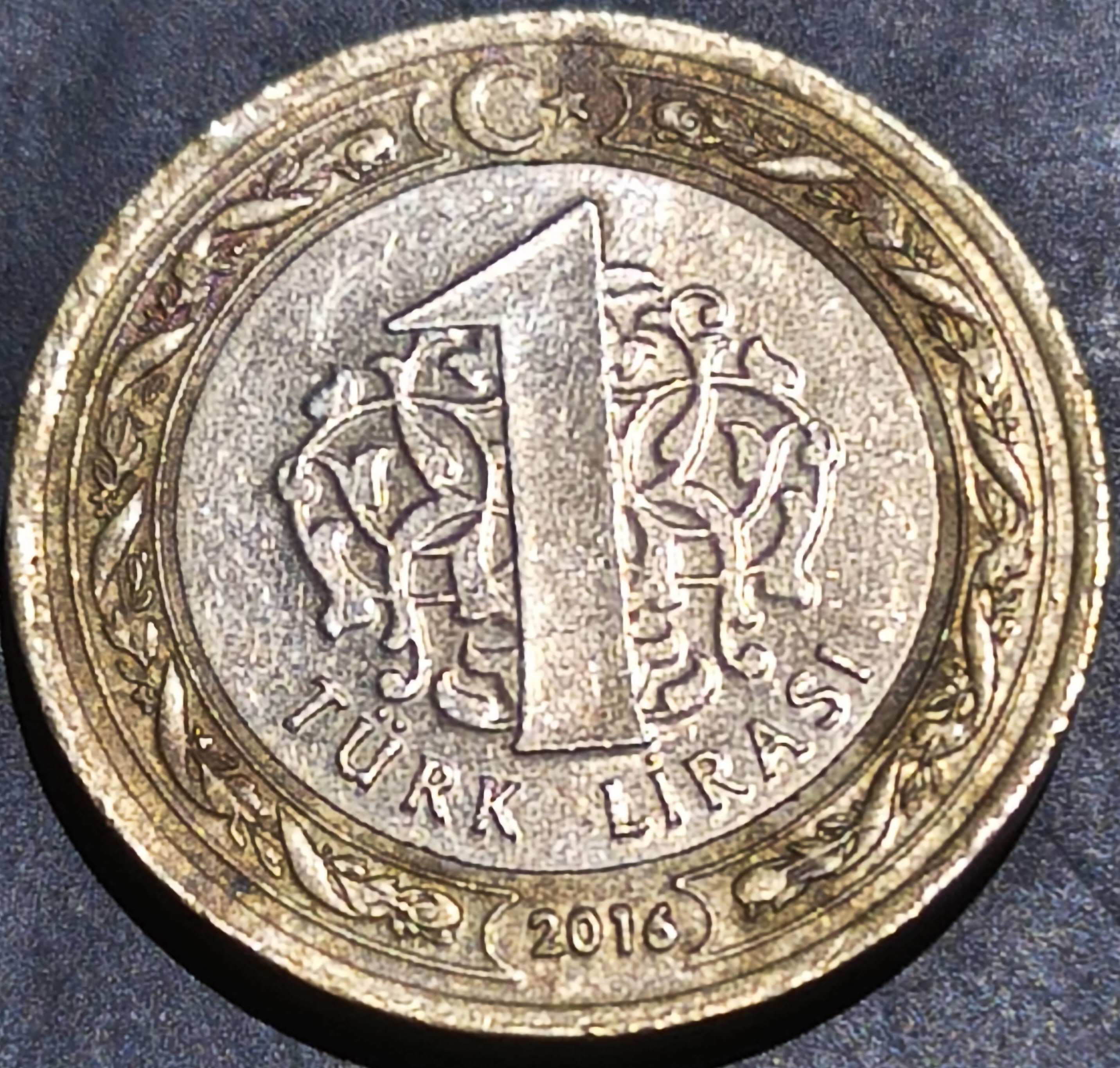 Turkey 1 Lira 2016 Memorizing Martyrs & Veterans of July 15th