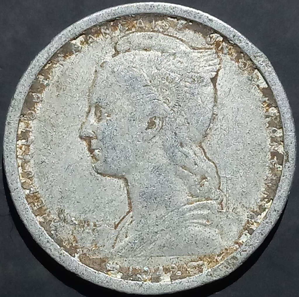 Djibouti 2 Francs 1948, 1949