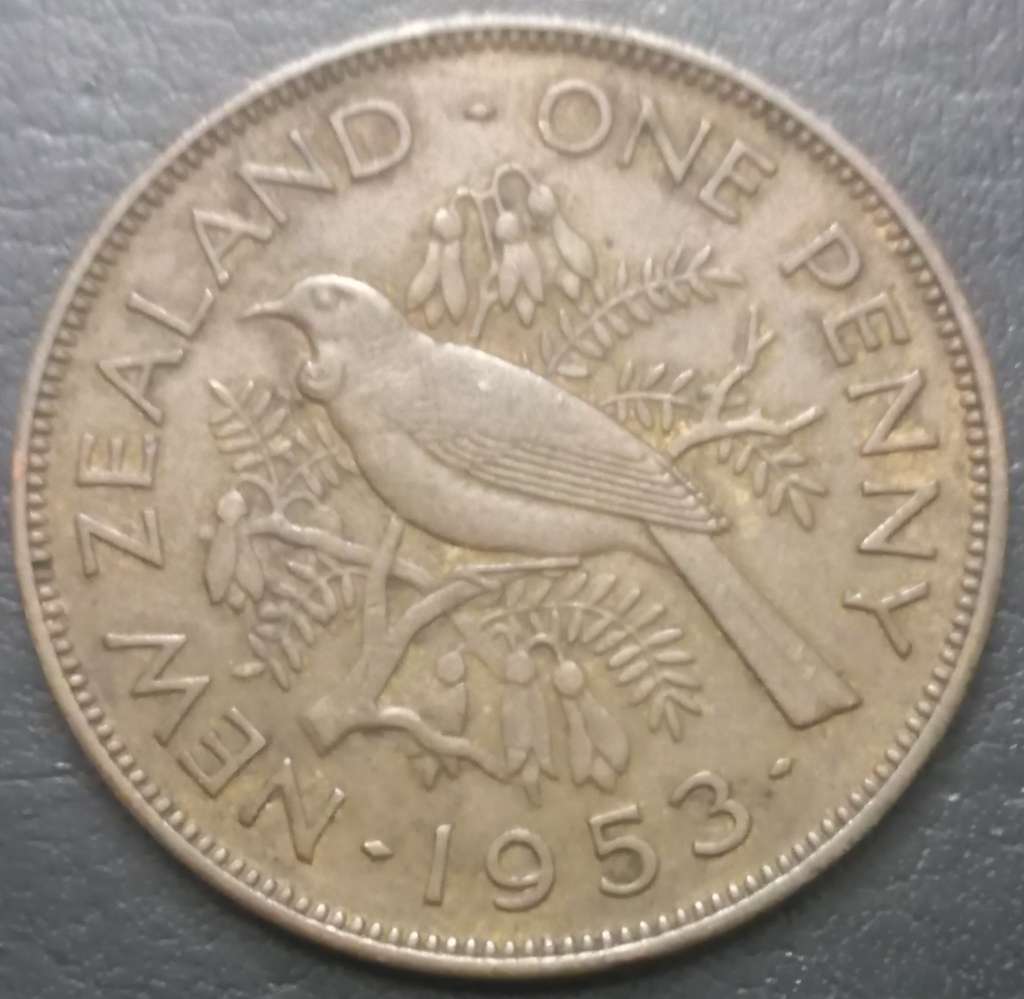 New Zealand 1 Penny 1953 1956