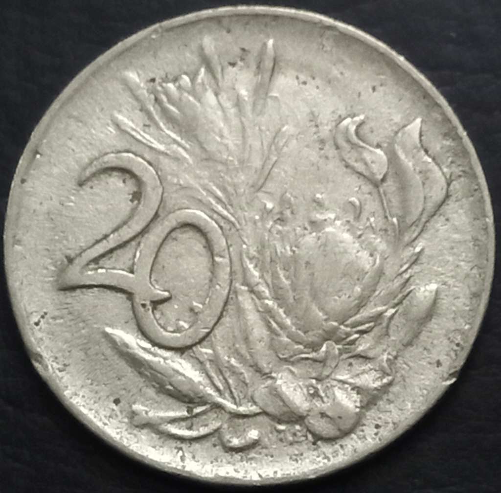 South Africa 20 Cent 1976