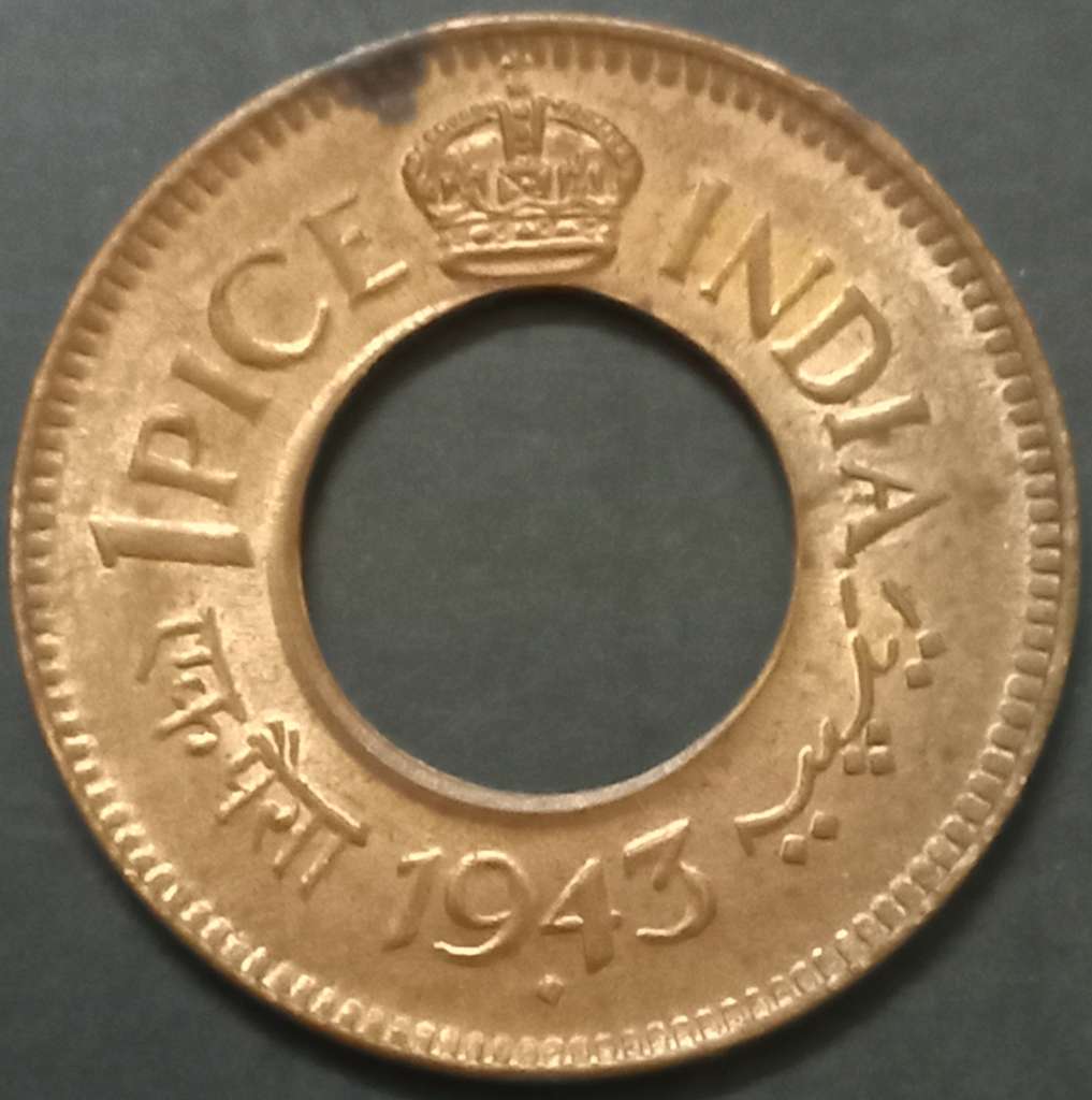 India - British 1 Pice 1943