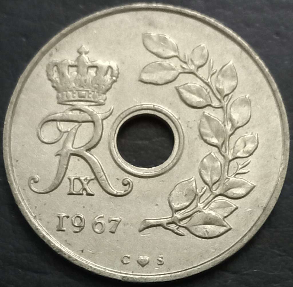 Denmark 25 Øre 1966 1971