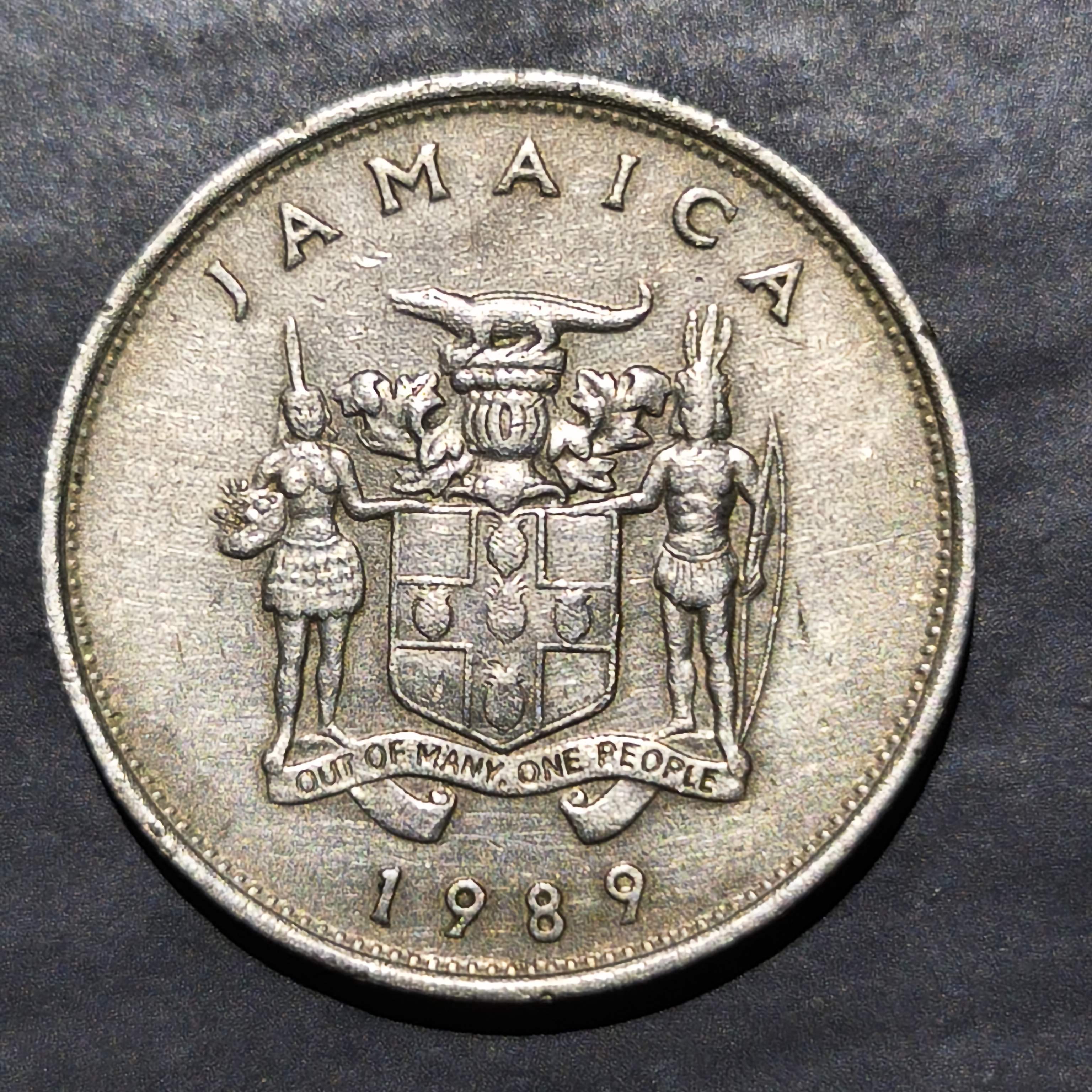 Jamaica 20 Cents 1969 1990