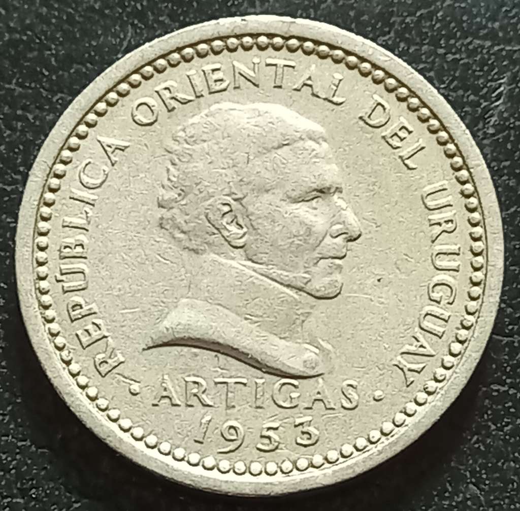 Uruguay 2 Centésimo 1953
