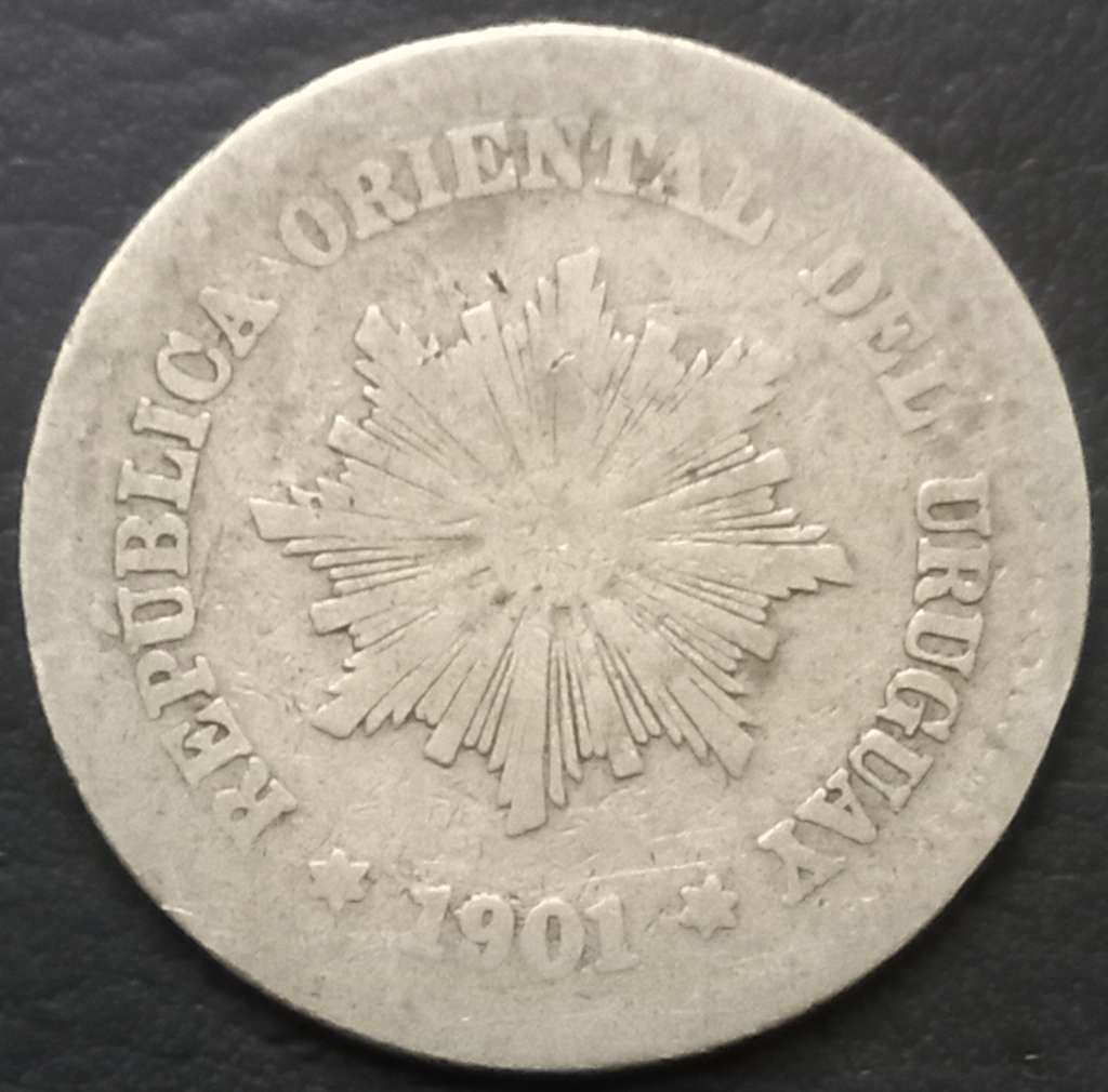 Uruguay 5 Centésimo 1901 1941
