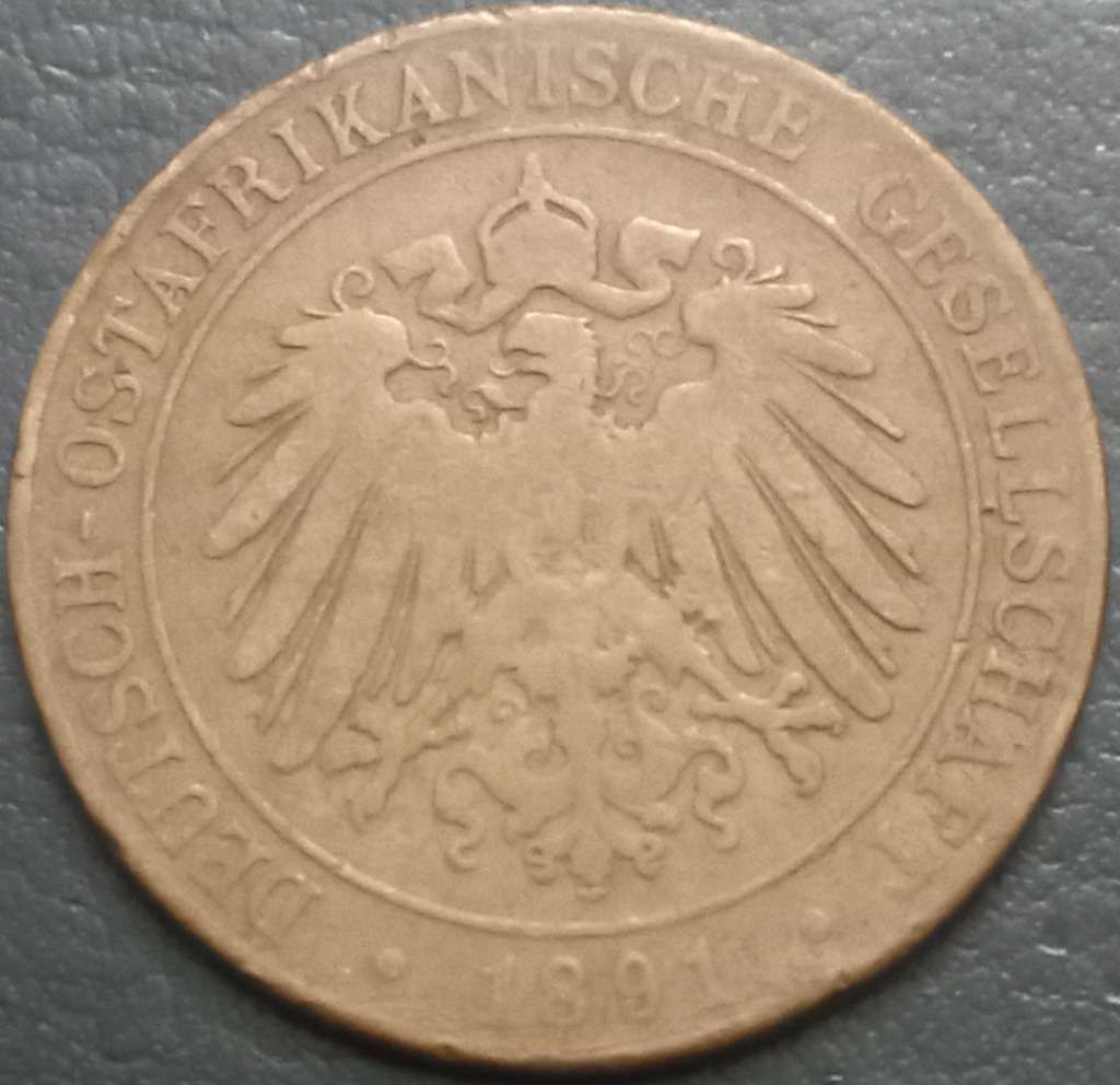 Tanzania 1 Paisa 1890 1892