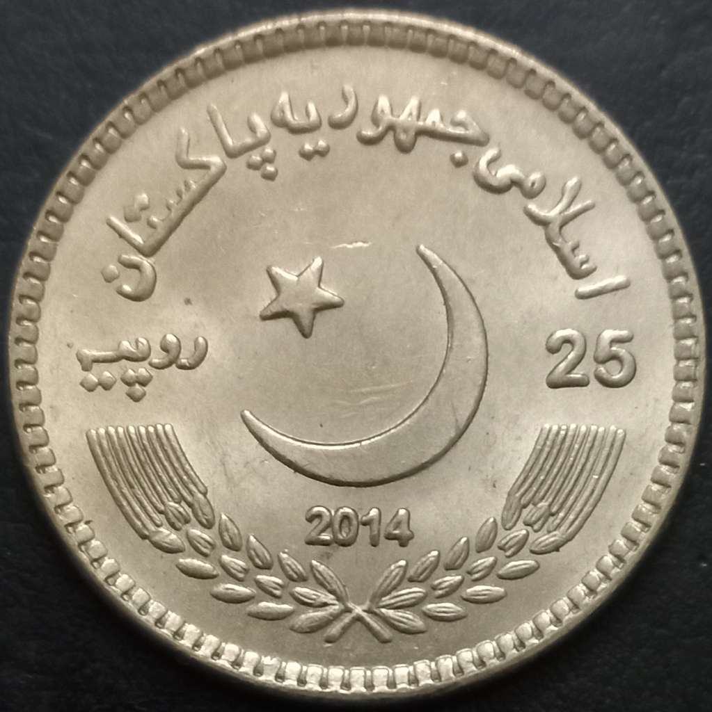 Pakistan 25 Rupee 2014 Navy