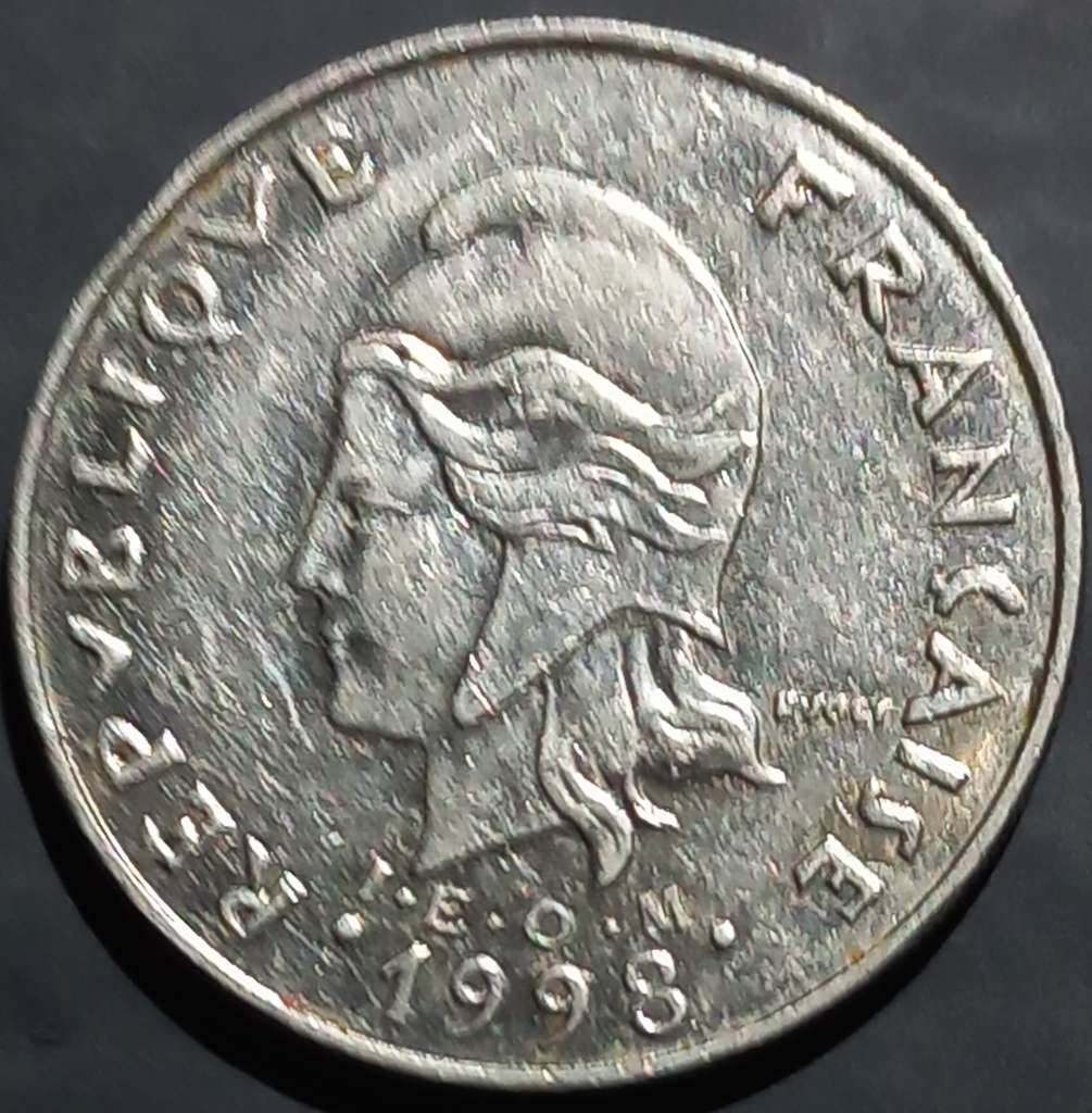 French Polynesia 20 Francs 1972 2005