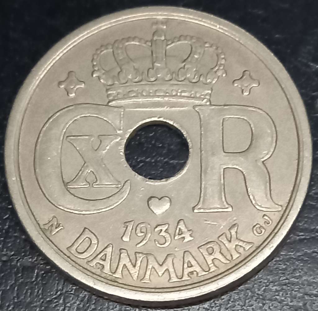 Denmark 25 Øre 1929 1947