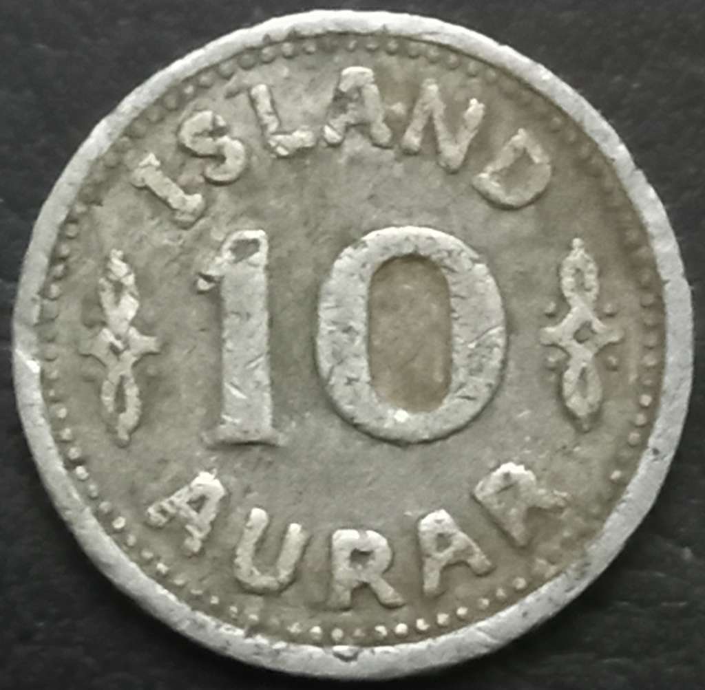 Iceland 10 Aurar 1942 