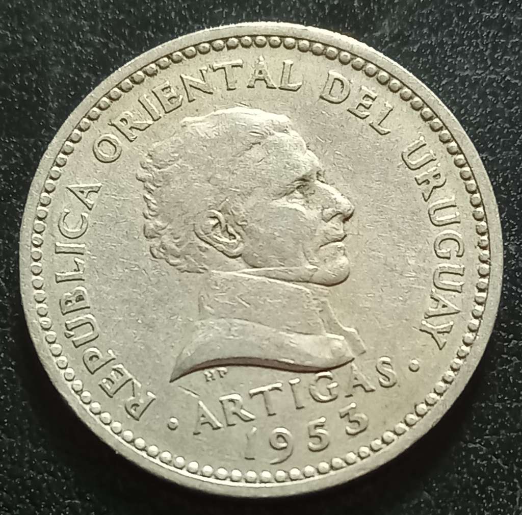 Uruguay 10 Centésimo 1953 1959