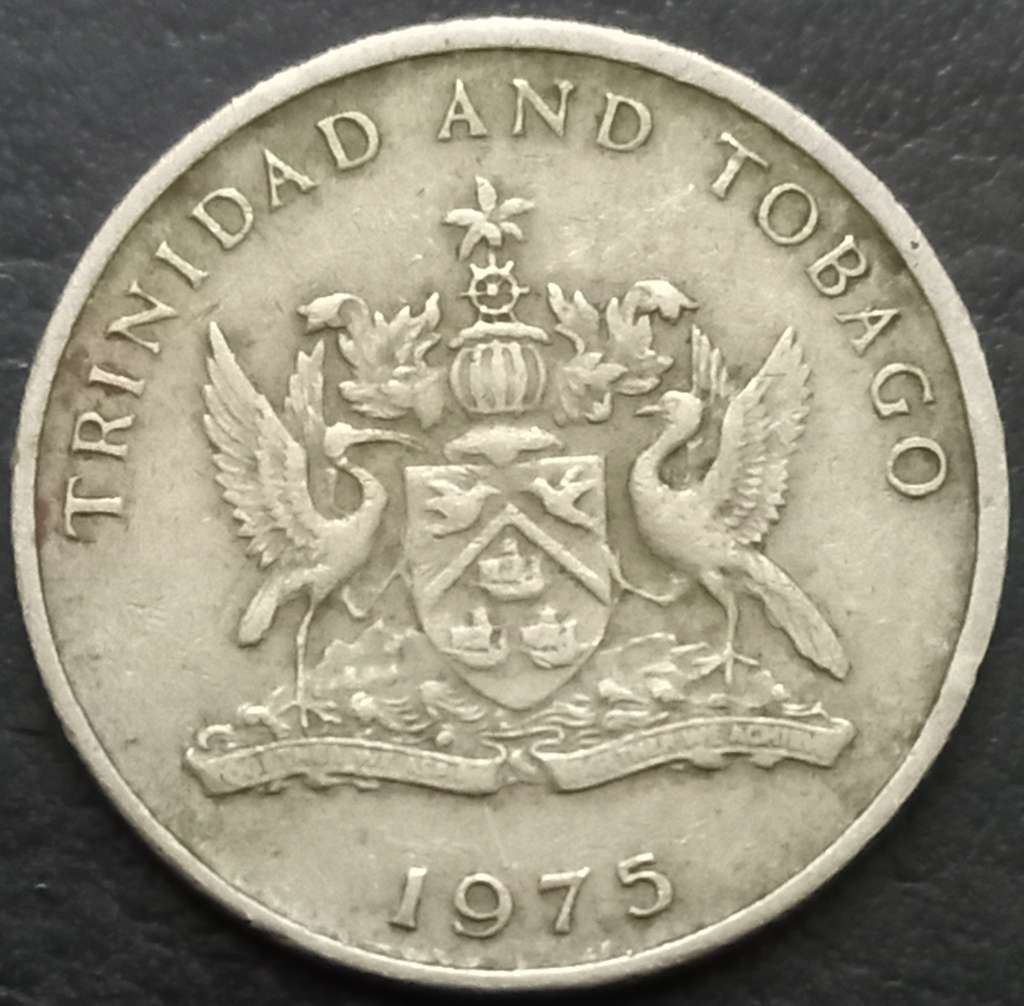 Trinidad & Tobago 25 Cent 1975 1976