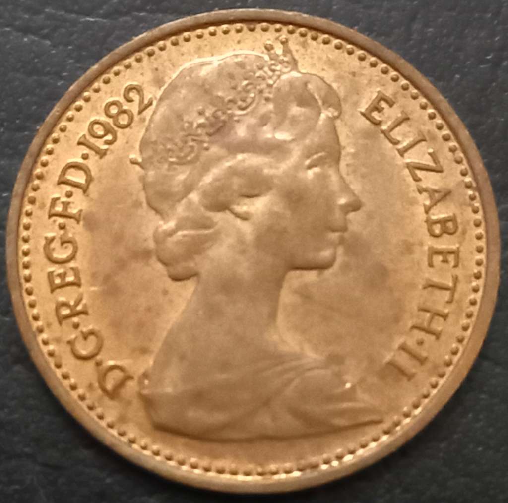 Great Britain ½ Penny 1982~1984 'HALF'
