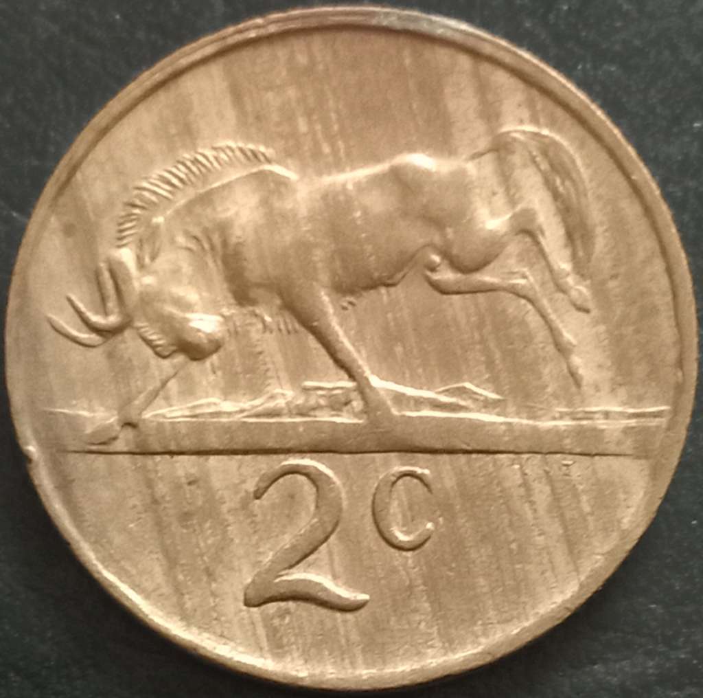 South Africa 2 Cent 1976 