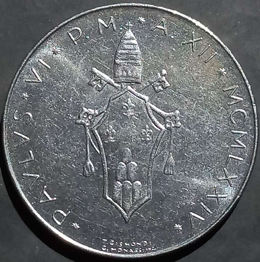 Vatican 50 Lire 1970 1976