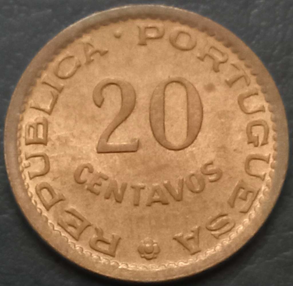 Mozambique 20 Centavo 1973 1974