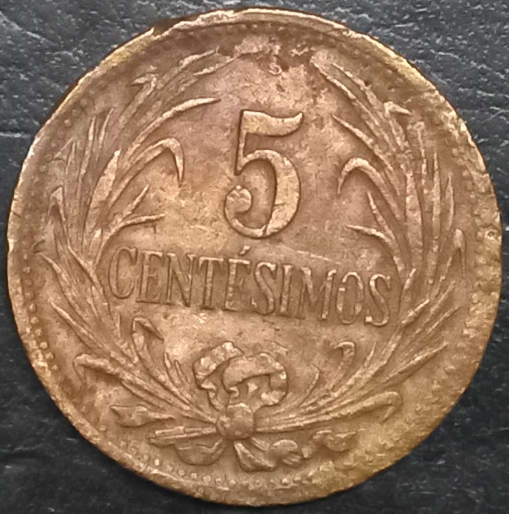 Uruguay 5 Centésimo 1944 1951