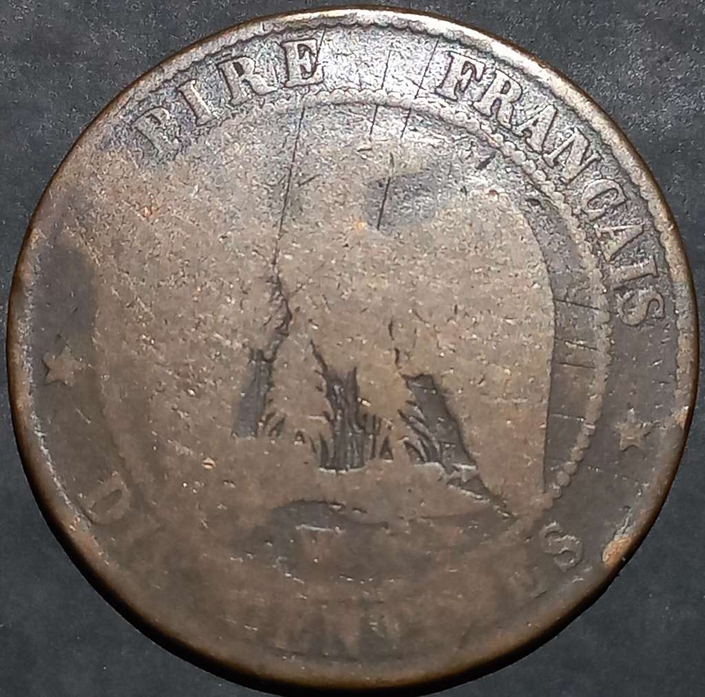 France 10 Centime 1853 1857