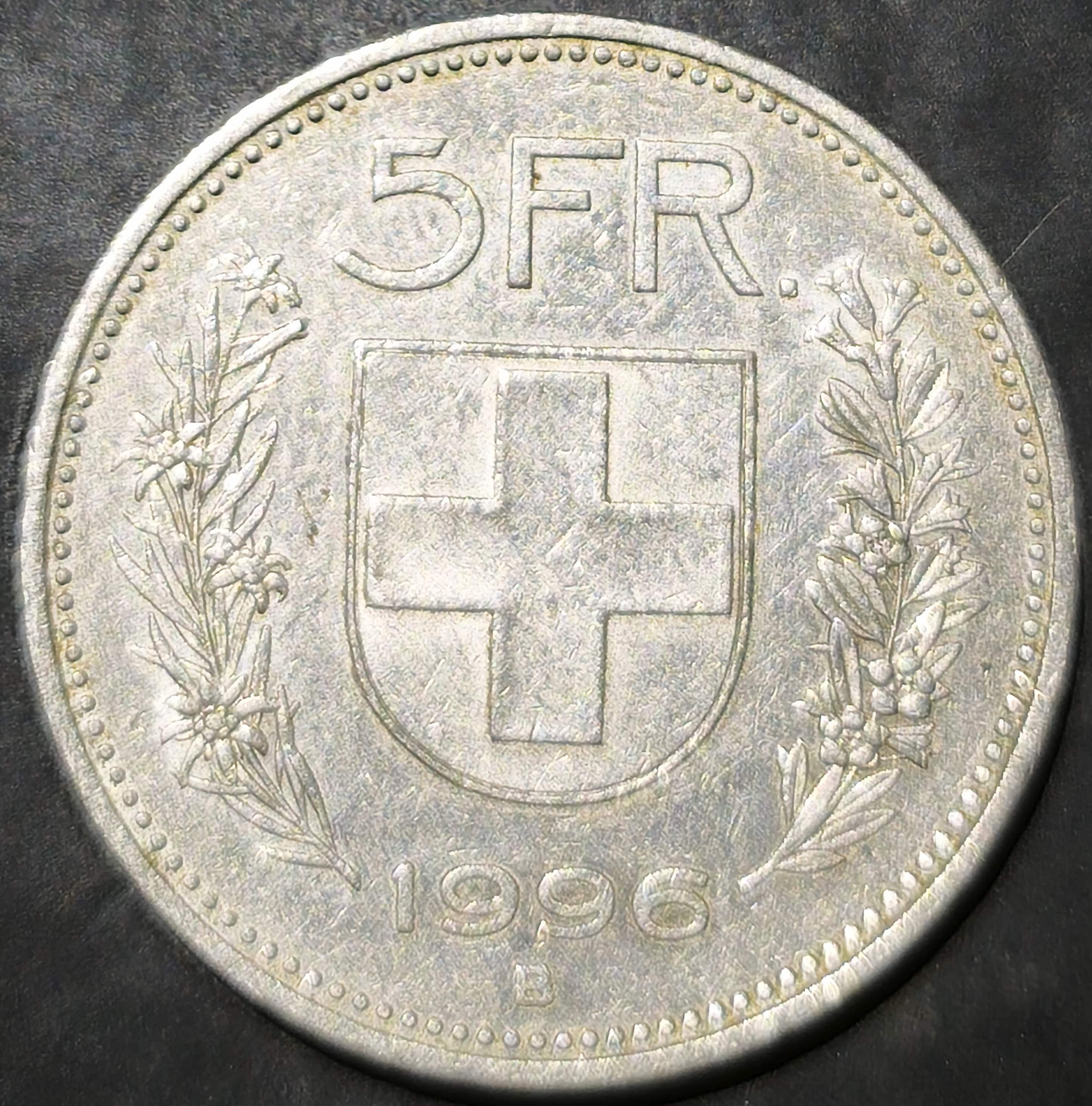 Switzerland 5 Francs 1994 2025