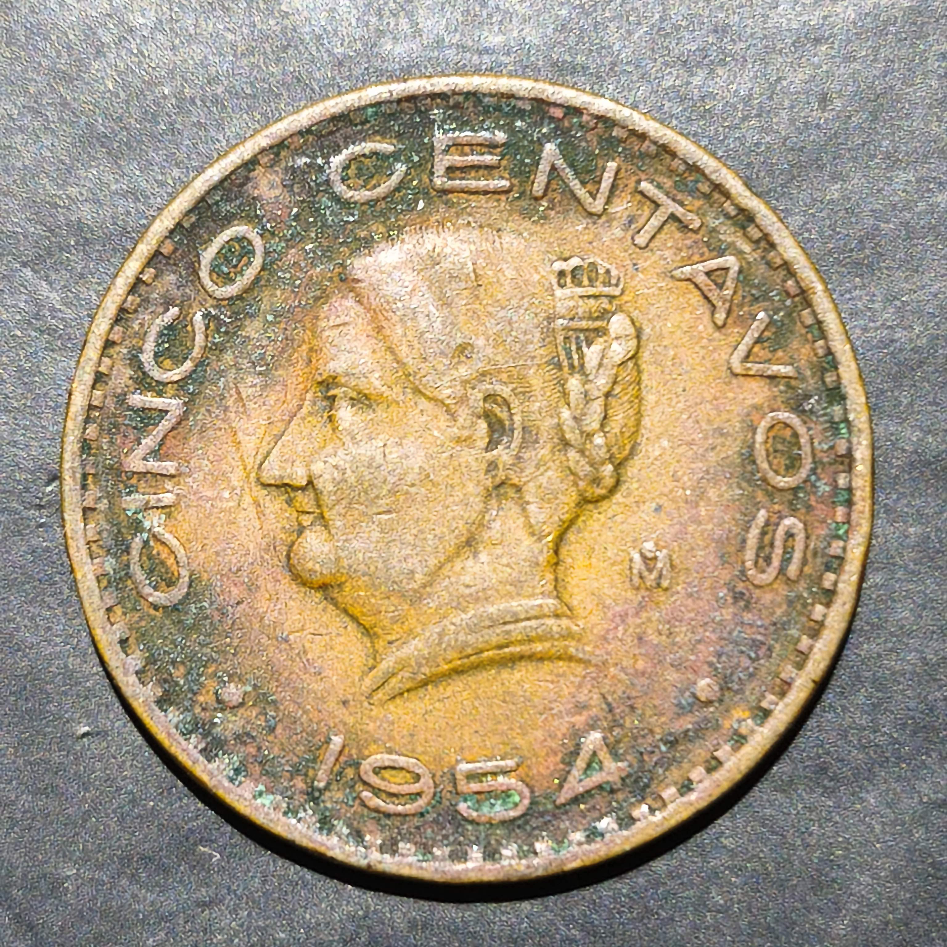 Mexico 5 Centavos 1942 1955