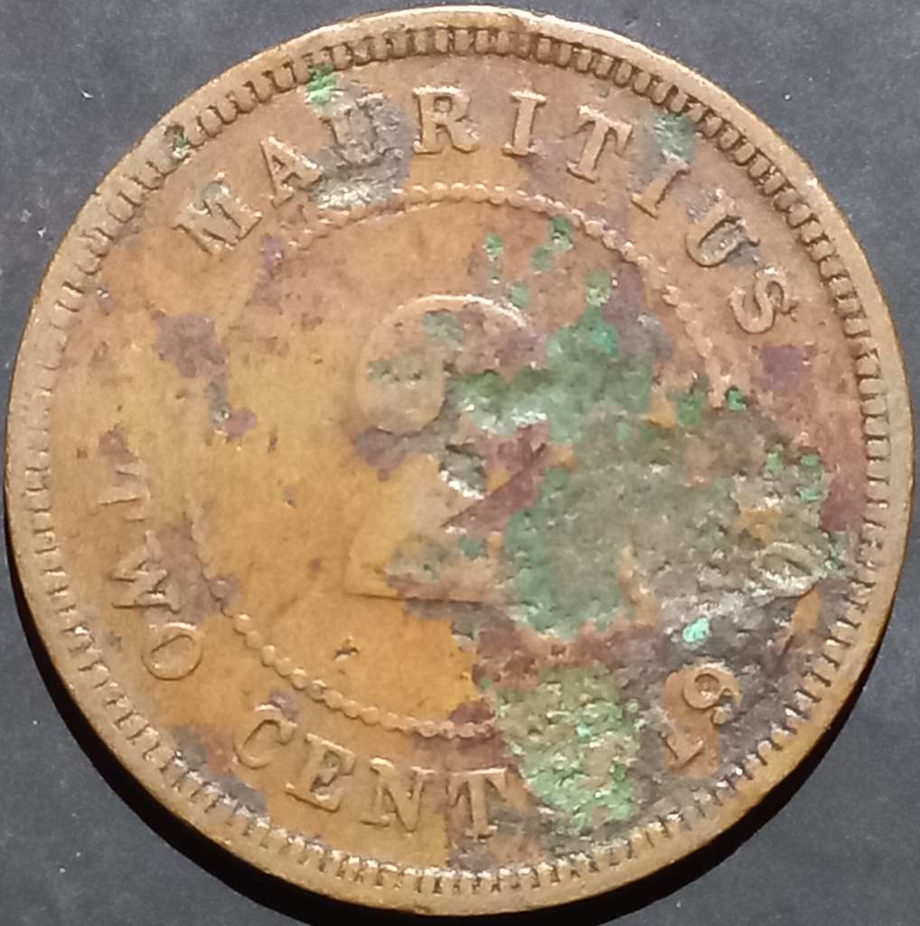 Mauritius 2 Cent 1911~1924