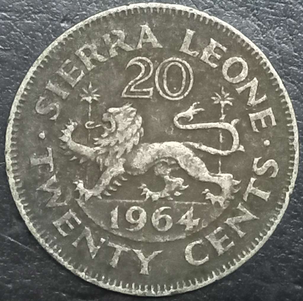 Sierra Leone 20 Cent 1964