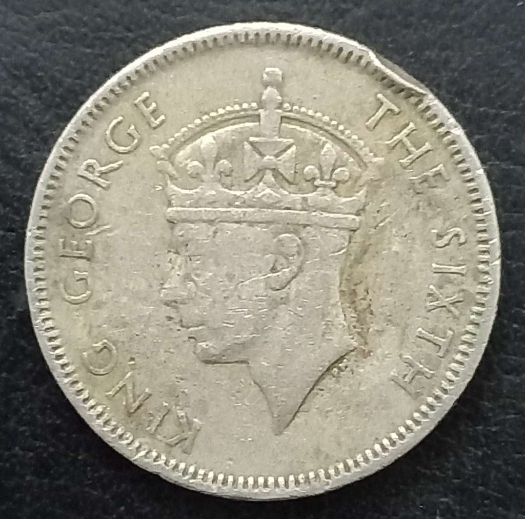 Mauritius ½ Rupee 1950 1951