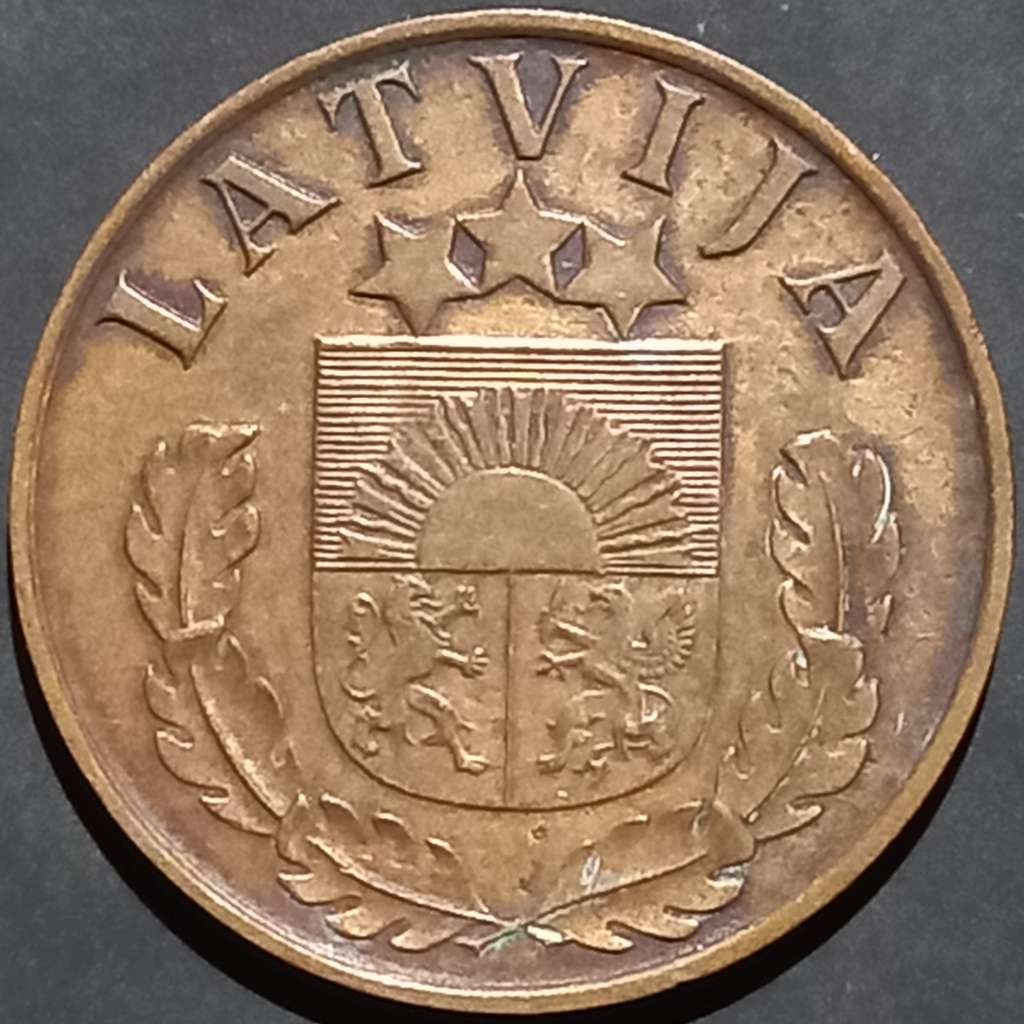 Latvia 2 Santimu 1939
