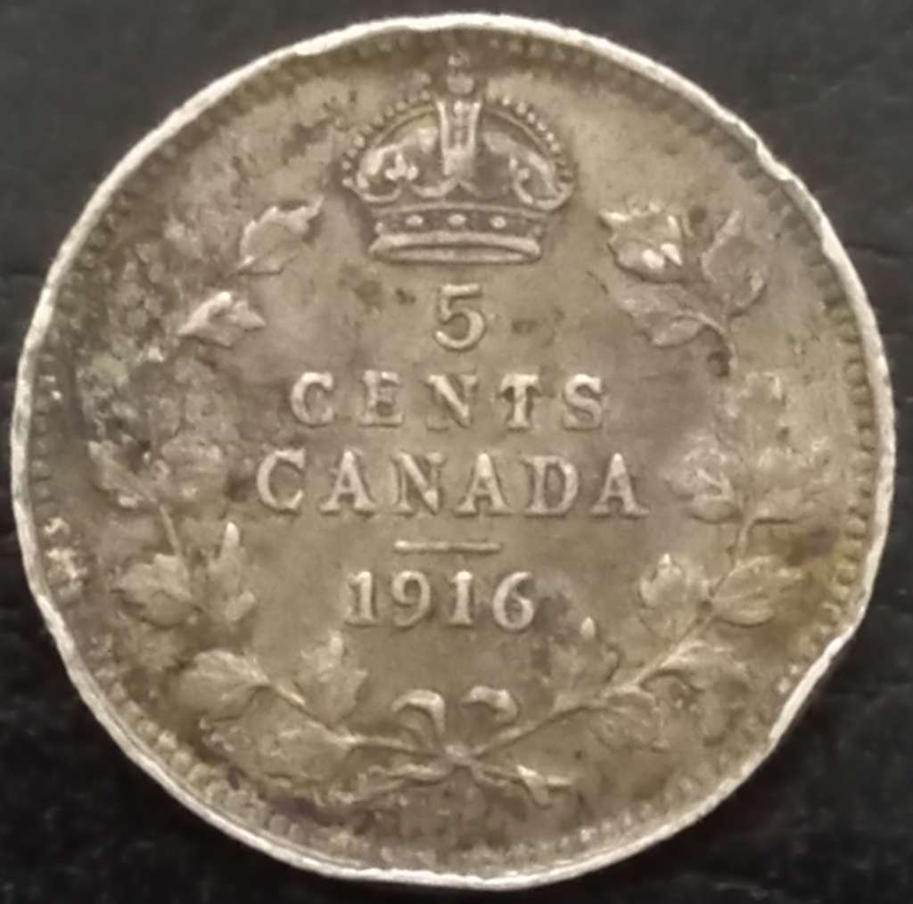 Canada 5 Cent 1912 1919