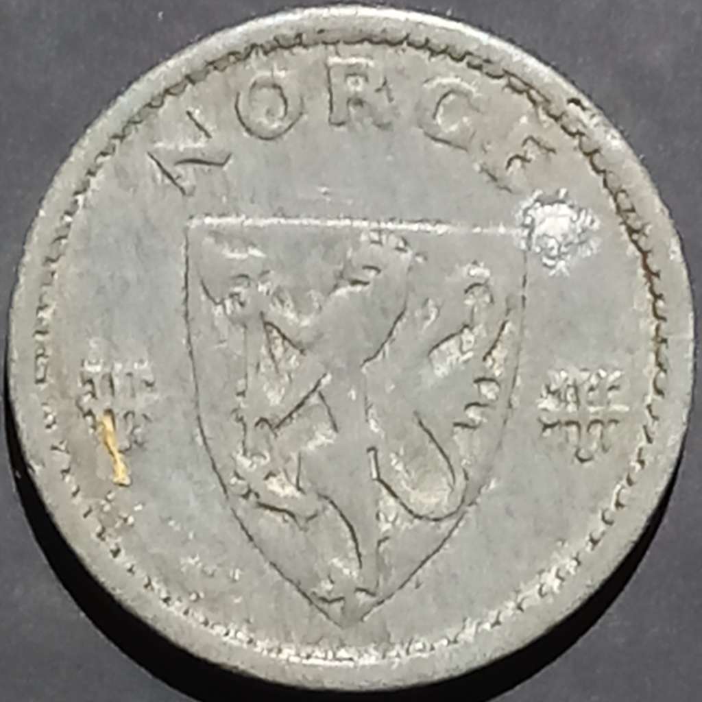 Norway 10 Øre 1941~1945 Zinc