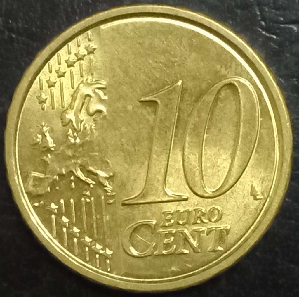 Italy 10 Euro Cent 2008 2024
