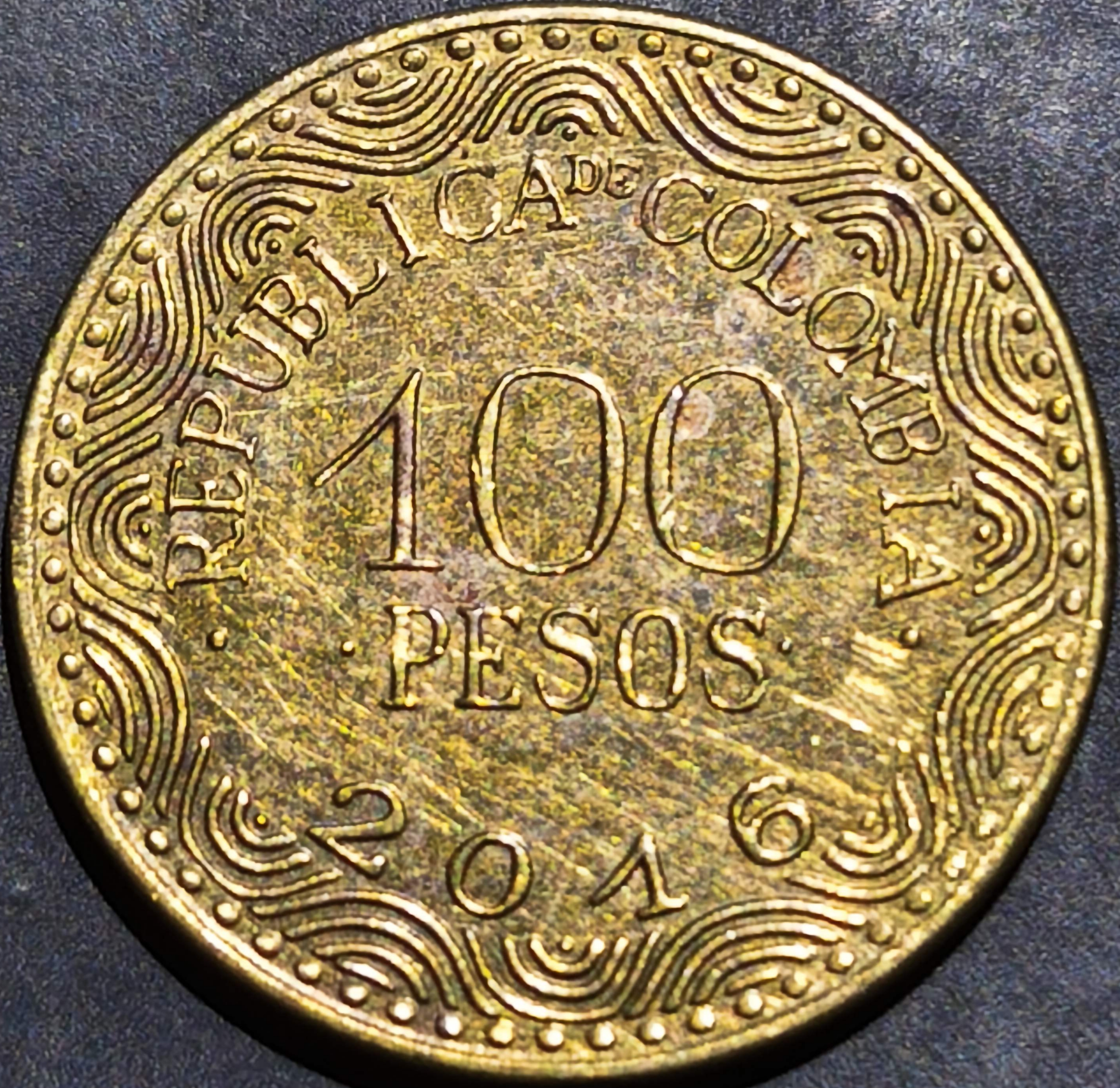 Colombia 100 Pesos 2012 2025
