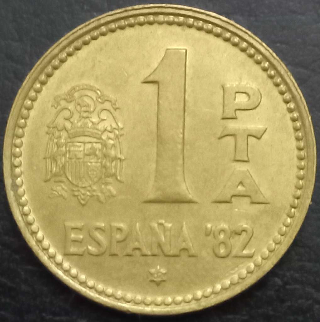 Spain 1 Peseta 1980-1982 Soccer World Cup
