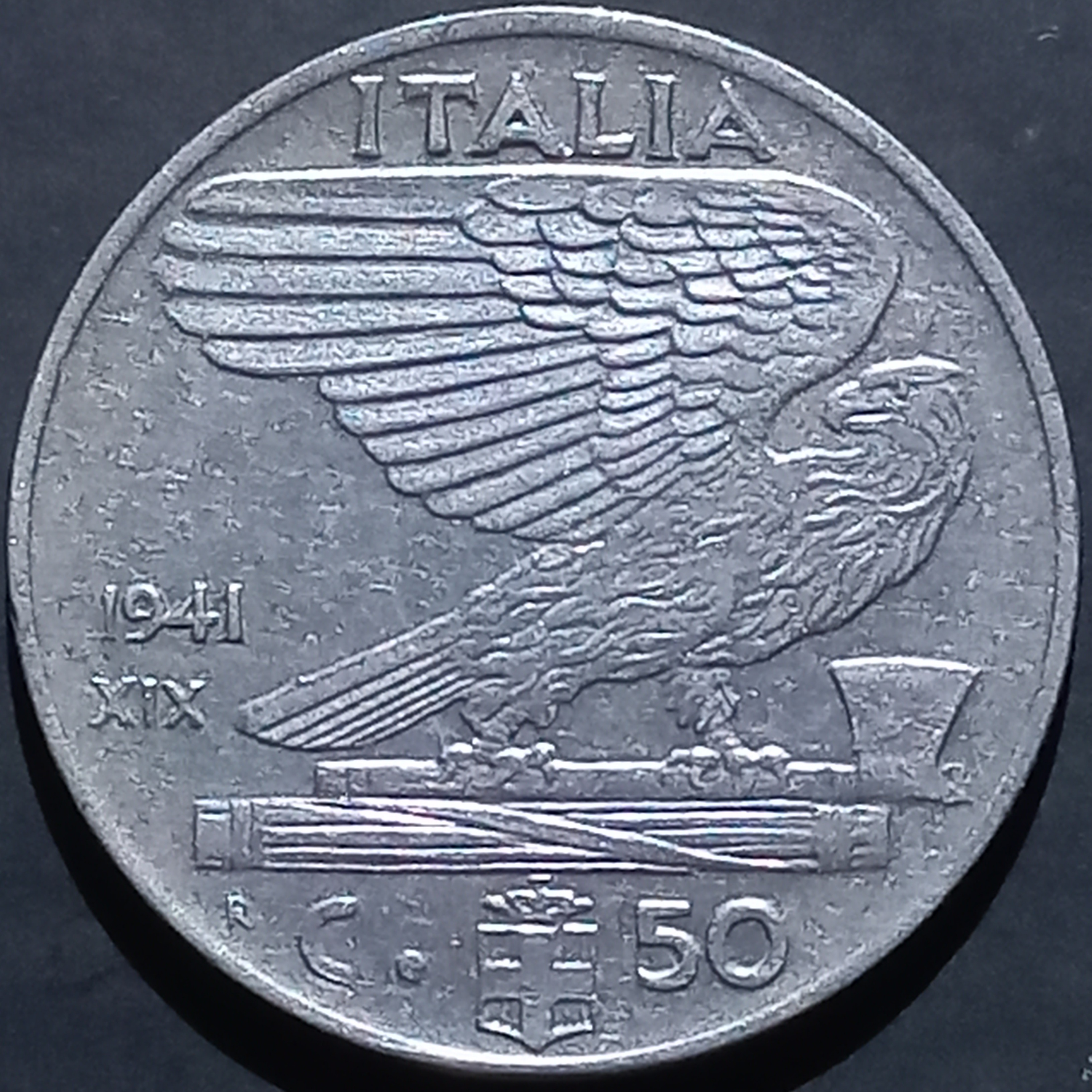Italy 50 Centesimi 1939 1943