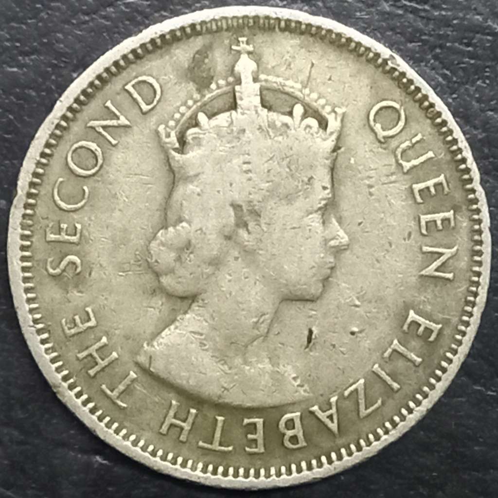 Seychelles ½ Rupee 1954 1974