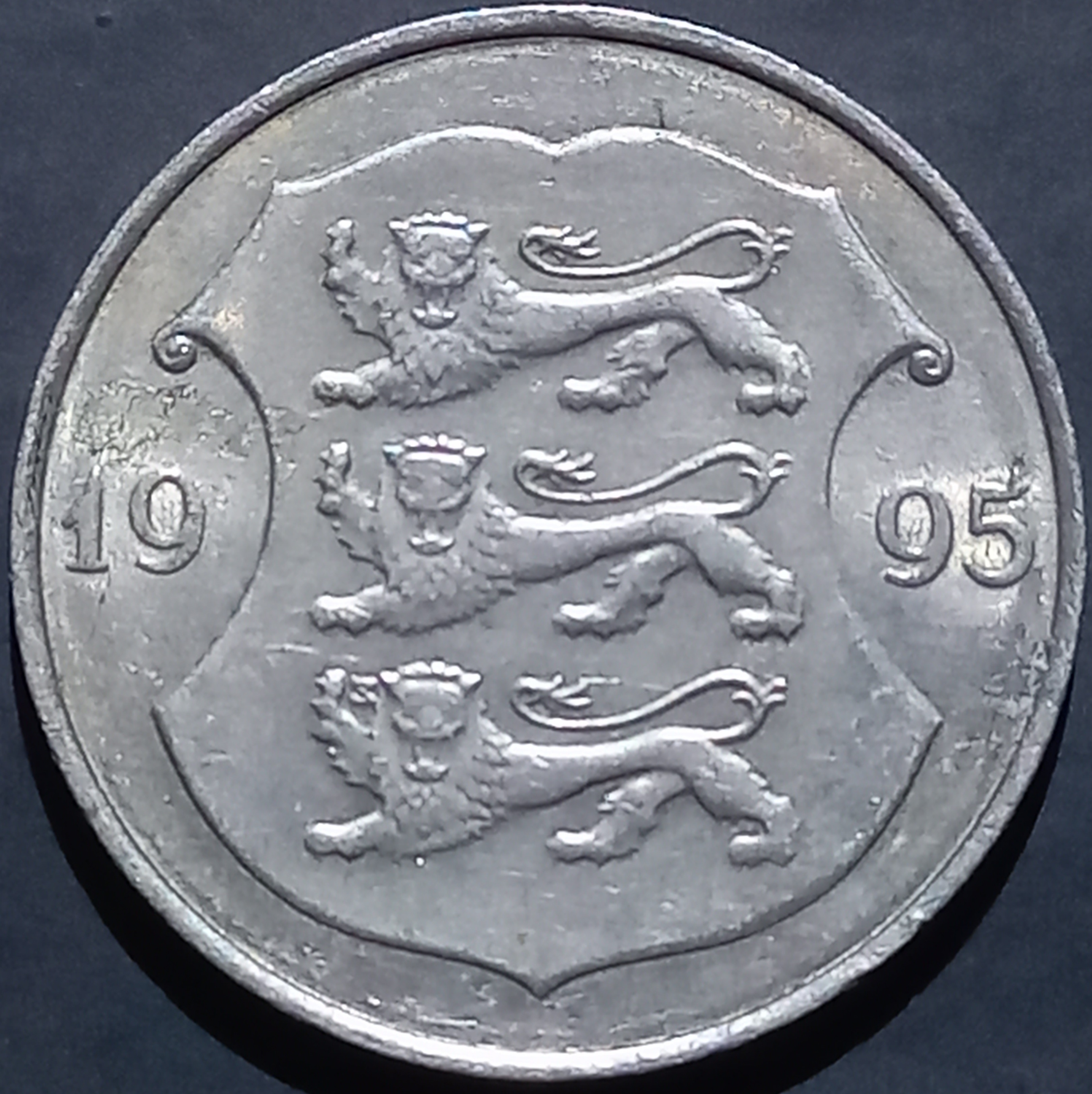 Estonia 1 Kroon 1992~1995 Copper-Nickel