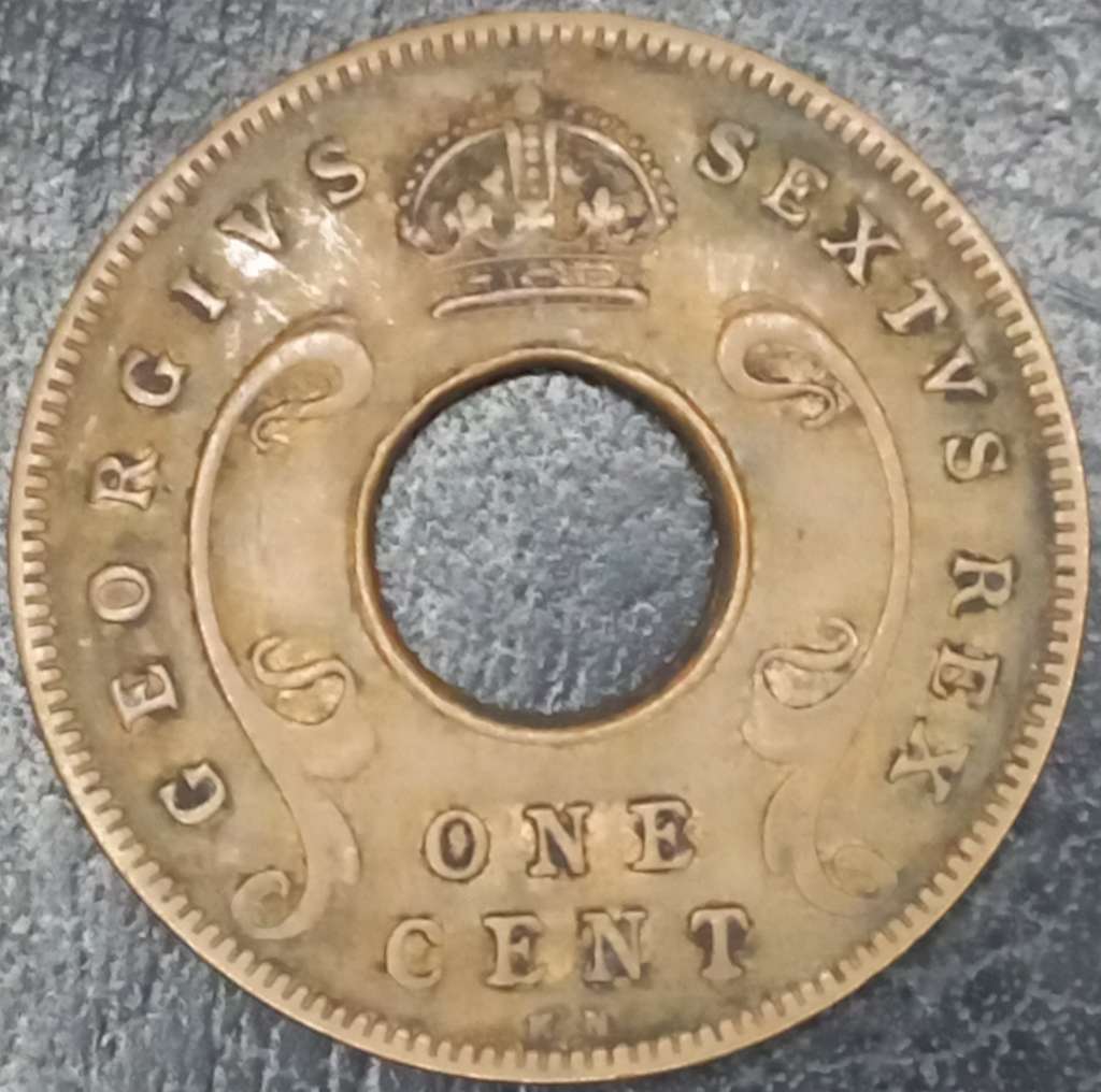 East Africa 1 Cent 1949 1952 Kings Norton