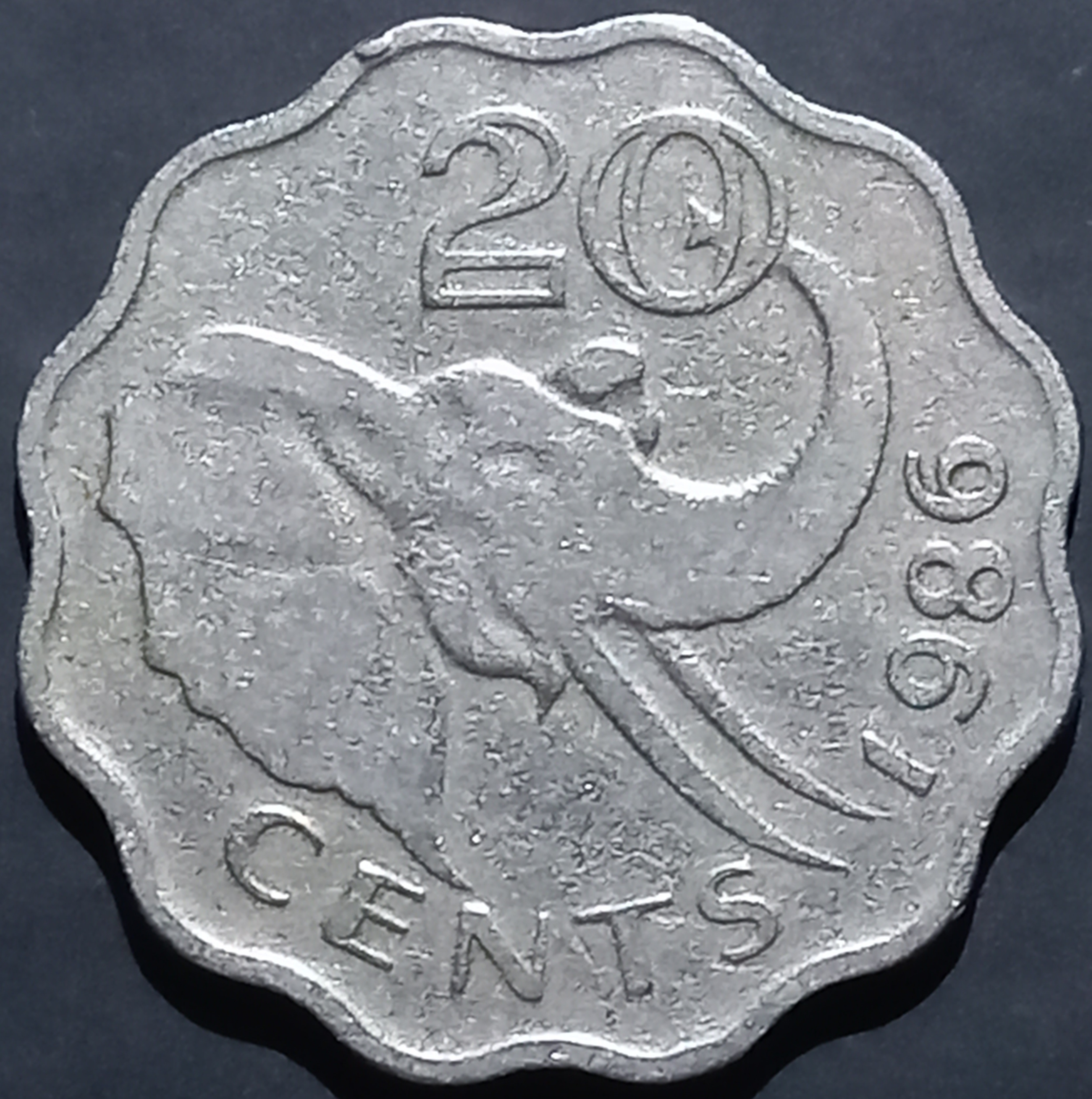 Eswatini 20 Cents 1986