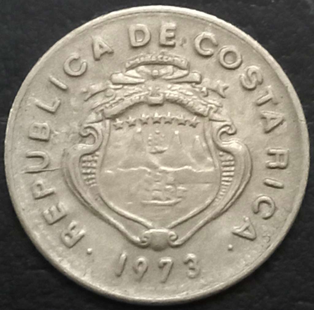 Costa Rica 5 Centimos 1972~1976