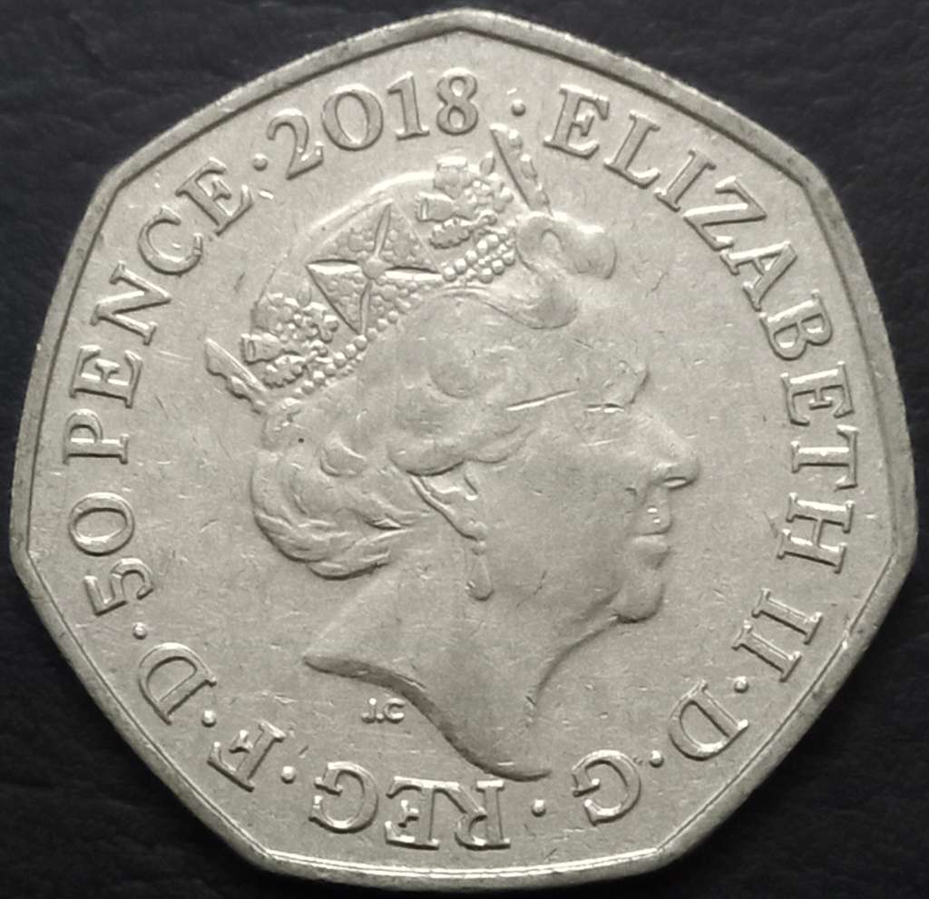 Great Britain 50 Penny 2018