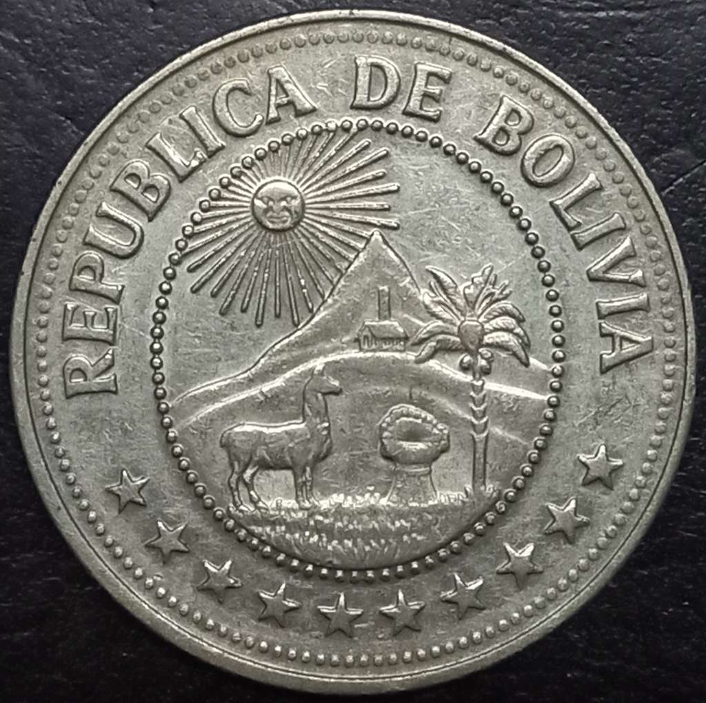 Bolivia 5 Pesos Boliviano 1976 1980