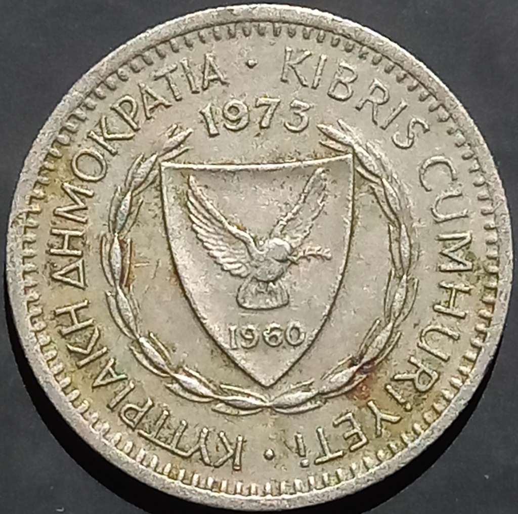 Cyprus 25 Mils 1963~1982