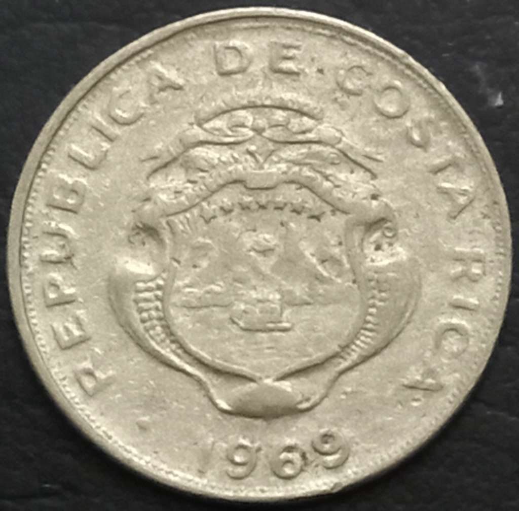 Costa Rica 5 Centimo 1969~1978
