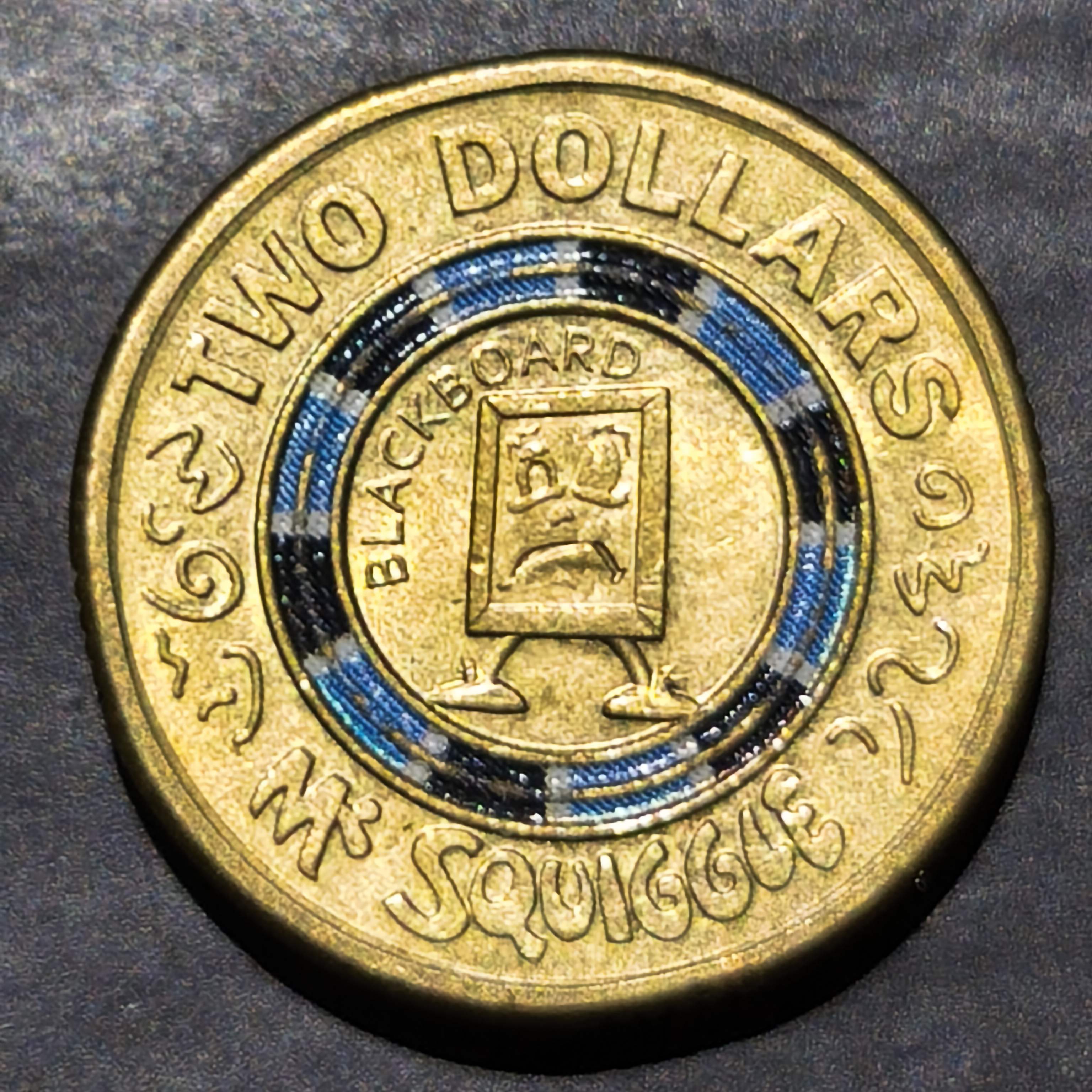 Australia 2 Dollars 2019 Blackboard Colored