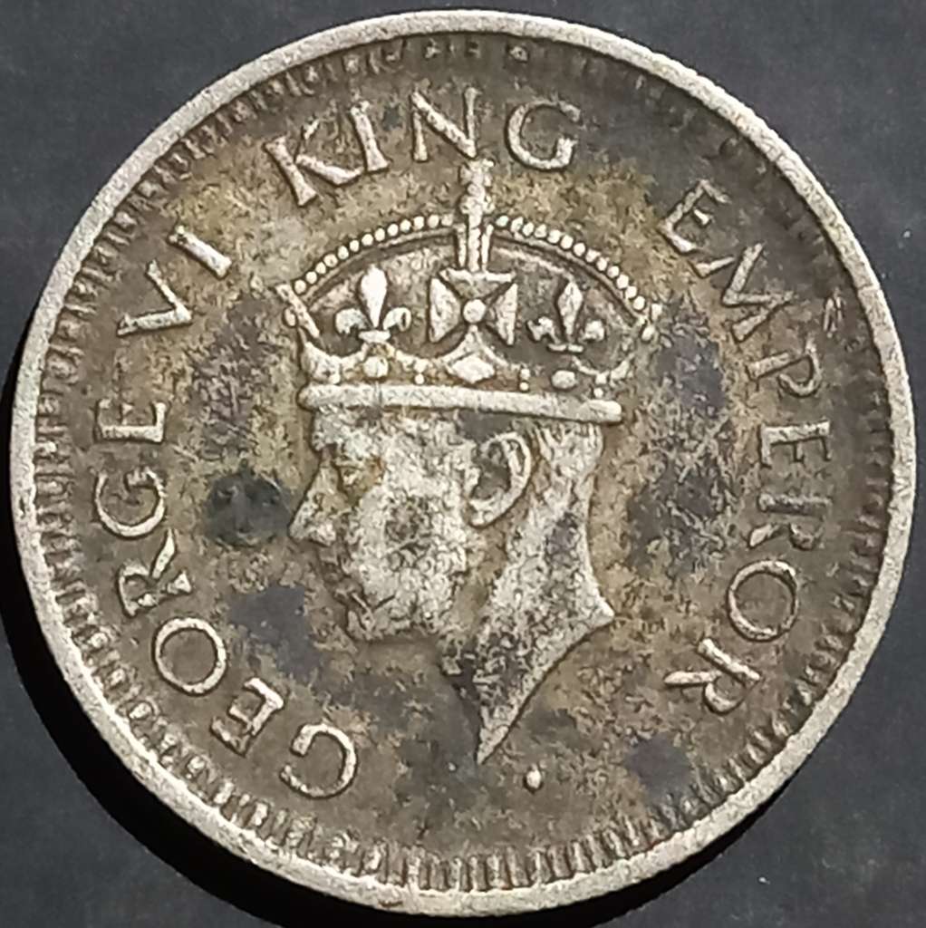 British India ¼ Rupee 1943 1945