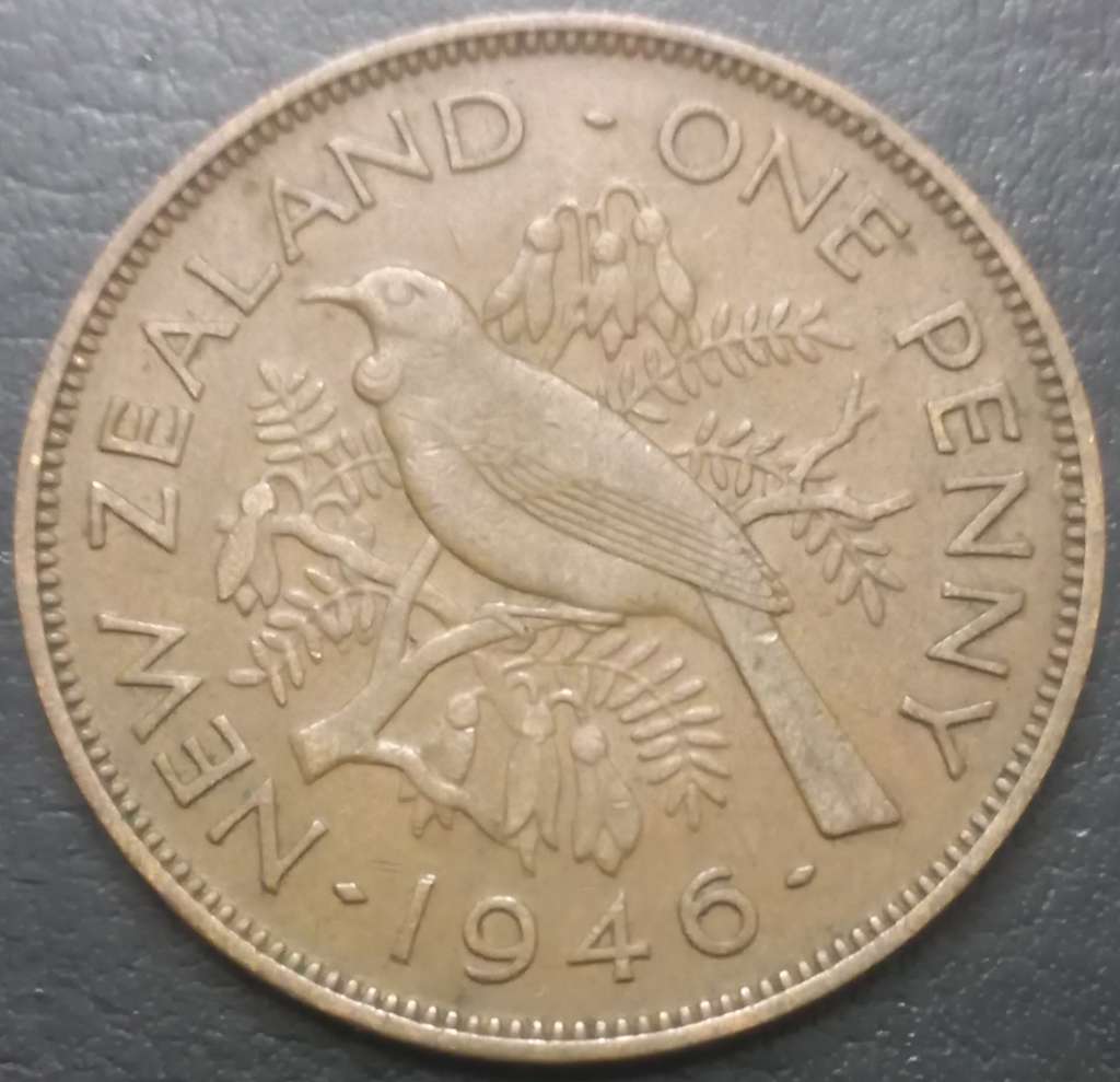 New Zealand 1 Penny 1940 1947