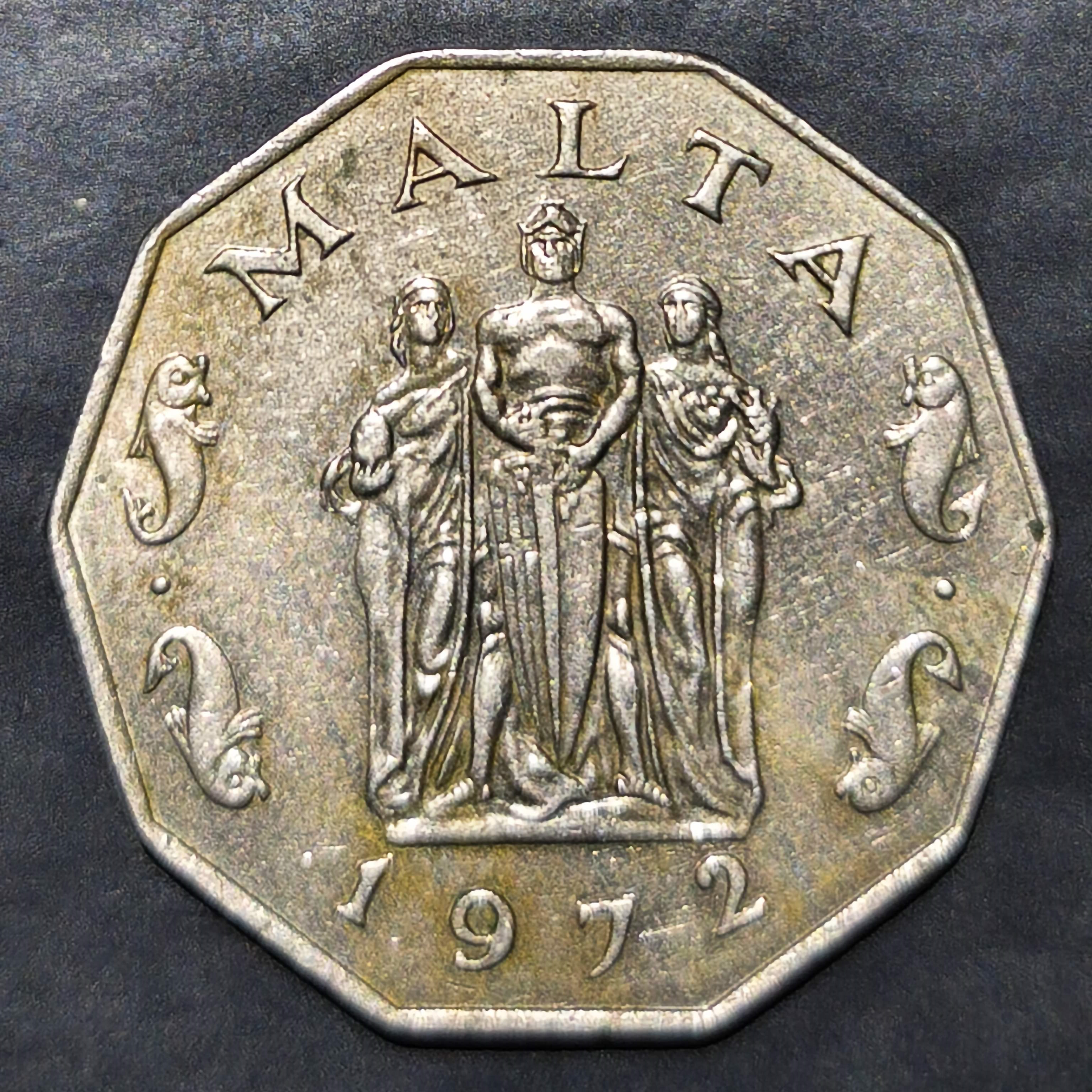 Malta 50 Cents 1972 1981