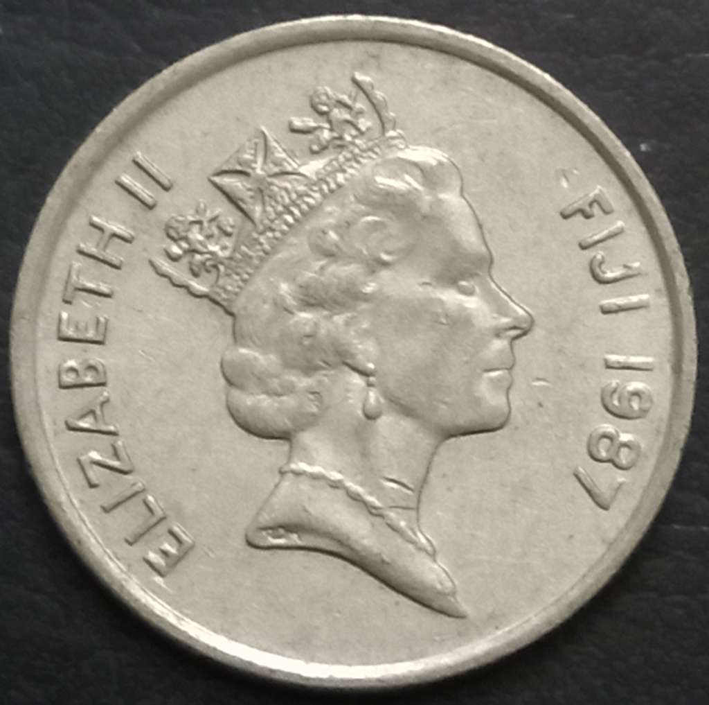 Fiji 5 Cent 1986 1987